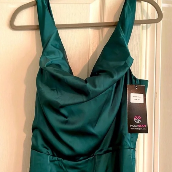 Moda Glam Emerald Delilah Corset Gown, Brand New! - Picture 5 of 7
